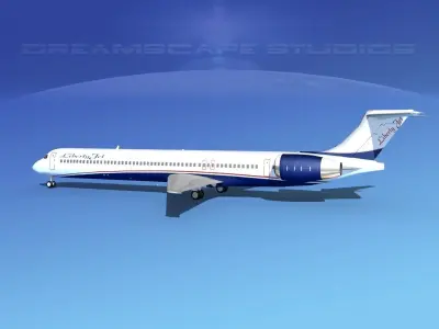 McDonnell Douglas MD-90 Liberty Jet 3D model