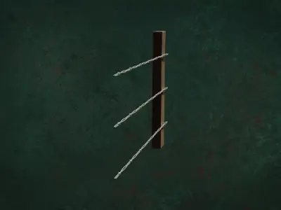 Military FencesWireB Series Metal Fortress Obstacle- N3P 3D model