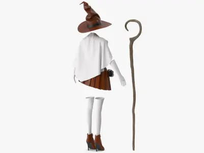 Witch Costume 3 3D model