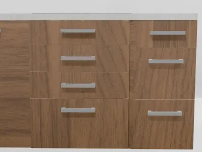 Corner Kitchen Unit - Functional and Modern Design Free 3D model