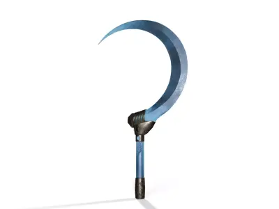 Magical Sickle Low-poly 3D model