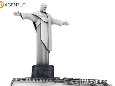 Christ the Redeemer Brasil 3D model