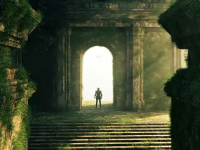 Ancient Temple 3D  environmet model 3D model