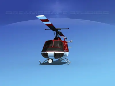 Bell 204 Carington Logging 3D model