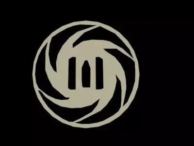 tsuba person logo Free low-poly 3D model