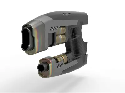 Star Lord Blaster from the movie Avengers Infinity war 2018 3D model