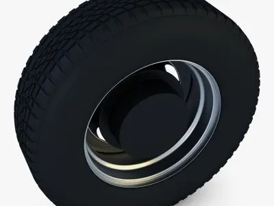 Truck Wheel v 1 3D model