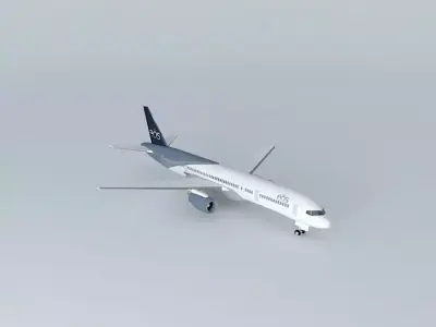 EOS Airlines Boeing 757 200 Free 3D model