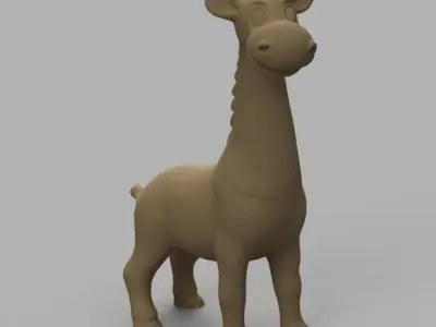 Girafe mignonne 3D print model