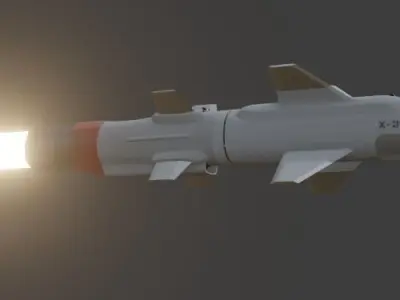 KH-35 Uran Subsonic cruise missile 3D model