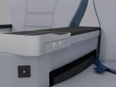 Luxury Seat 3D model