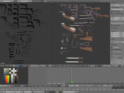 Sentinel Series M1911 Low-poly 3D model