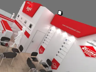 Exhibition Stand - ST0048 3D model
