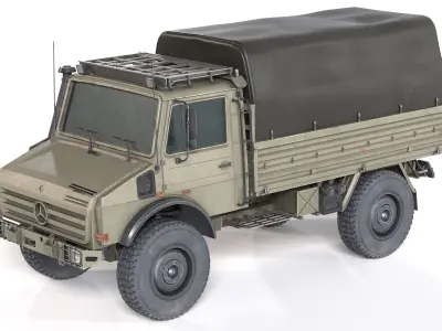 5 Military Vehicles Collection v4 Low-poly 3D model