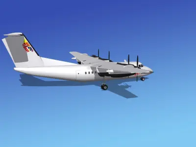 Dehavilland DHC-7 Asian Spirit 3D model
