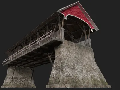 Covered Bridge 3D model