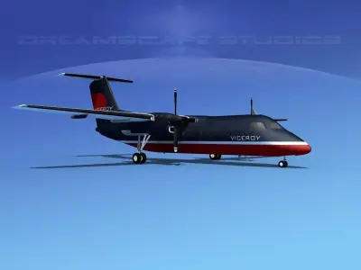 Dehaviland DHC-8 100 Air Viceroy 3D model
