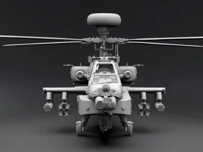 Apache AH64 Longbow Scale model 3D print model