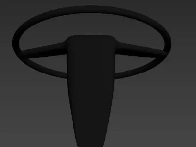 car bus truck steering wheel interior control transportation 3D model