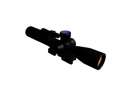 Precision Tactical Rifle Scope 3D model