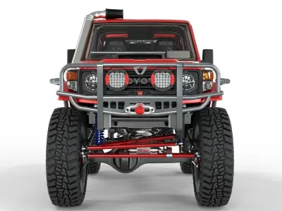 Toyota Land Cruiser S71 Rally Edition Pro Deluxe 2005 3D model