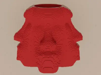 Moai Statue Pencil Holder 3D print model