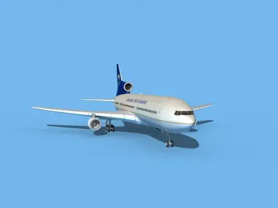 Lockheed L-1011 Saudi Arabian 3D model