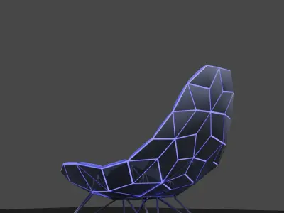 GLOWING CHAIR VERSION 01 Free 3D model