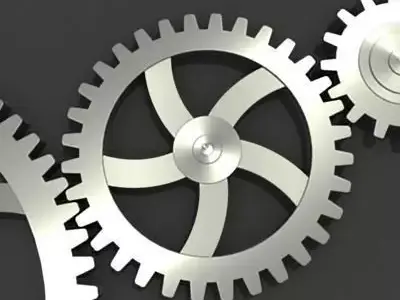 Gears three metal 3D model