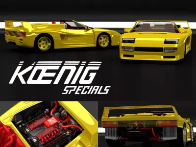 FERRARI TESTAROSSA KOENIG Free 3D model