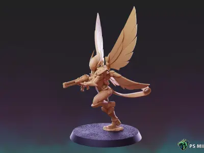 Galaxy Elves - Female Vengeful Wasps Pose 1 3D print model