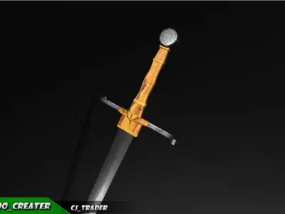 Medieval PBR Sword Collection Pack Low-Poly 3D Model Low-poly 3D model