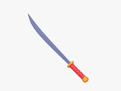 Sword 3D Illustration 3D model