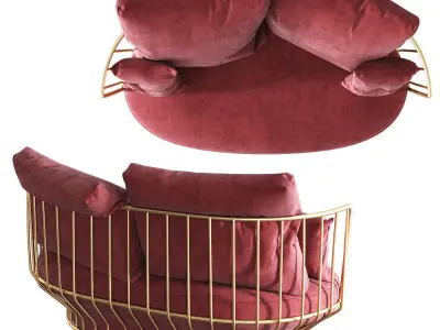 Wittmann PARADISE BIRD Sofa 3D model