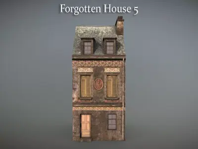 Forgotten House 5 Low-poly 3D model