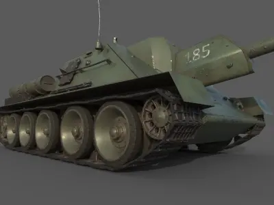 1944 SU-122 3D model