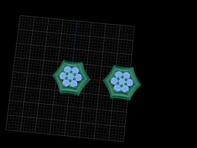 little and beautiful stud earrings Free 3D print model