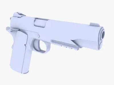 Colt M1911 Pistol Low-poly 3D model order