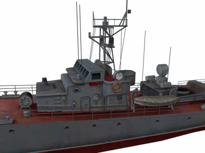 Poti-class corvette Low-poly 3D model