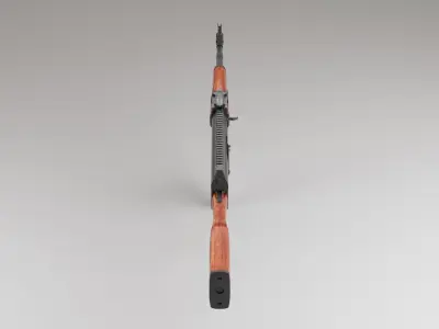 AK47 Game Ready Model - Low And High Poly Mesh Free low-poly 3D model