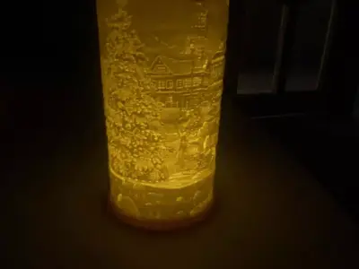 Commercial license christmas city led tealight decoration 3D print model