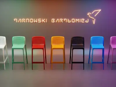 Pub Chair 3D model