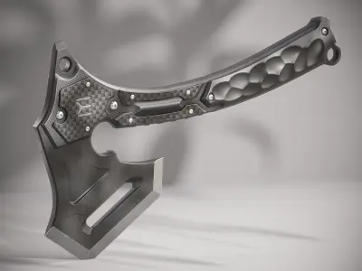Modern Axe XX PBR Low-poly 3D model