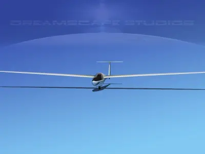 DG-400 15-Metre Motorglider V04 3D model