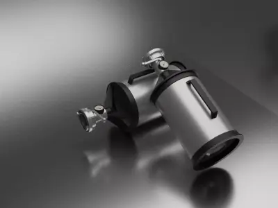 Mittel-Schaumrohr Low-poly 3D model