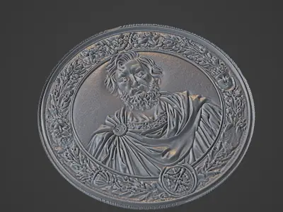 William Wallace Medallion 3D print model