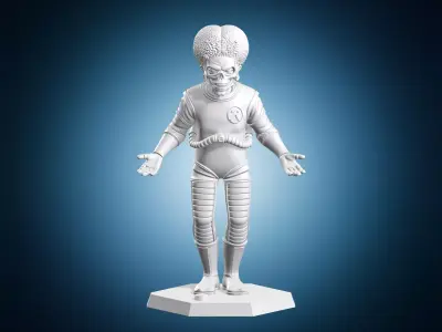 Mars Alien Miniature 3D print model