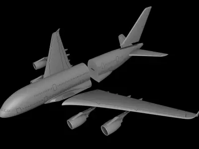 AIRBUS A-380 SCALE 1-200 Printable Files 3D print model