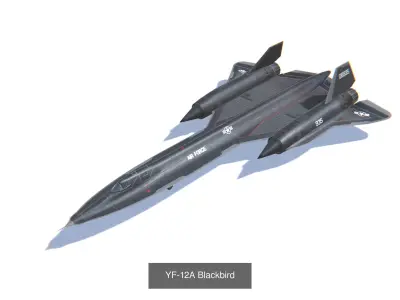 Jet Bomber Aircrafts Bundle 3D Model Collection