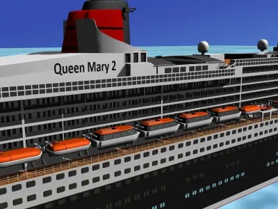 RMS Queen Mary 2 3D model